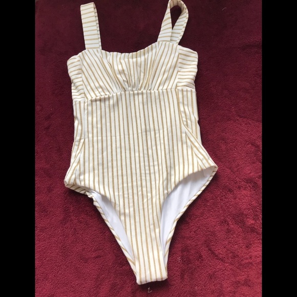 NWT Free People Balmy Nights Stripe one piece XS - Picture 6 of 9